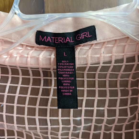 Light Pink See-Thru Blazer - Picture 4 of 7